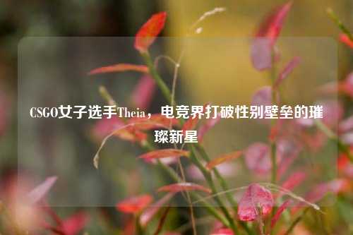 CSGO女子选手Theia,电竞界打破性别壁垒的璀璨新星