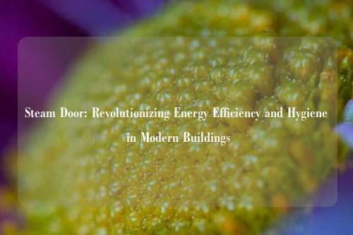 Steam Door: Revolutionizing Energy Efficiency and Hygiene in Modern Buildings