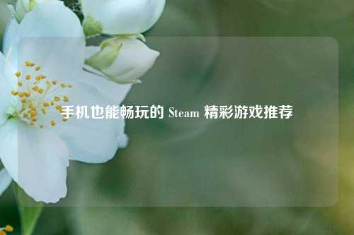 手机也能畅玩的 Steam 精彩游戏推荐