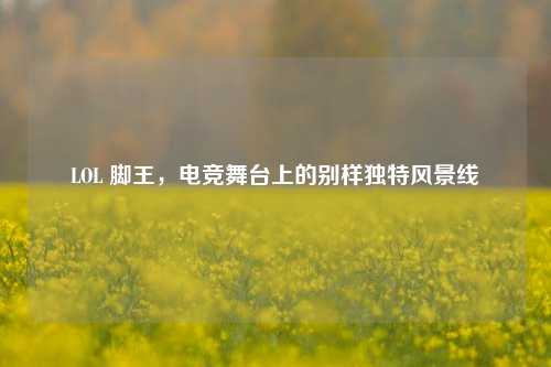 LOL 脚王，电竞舞台上的别样独特风景线