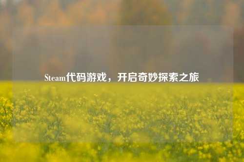 Steam代码游戏，开启奇妙探索之旅