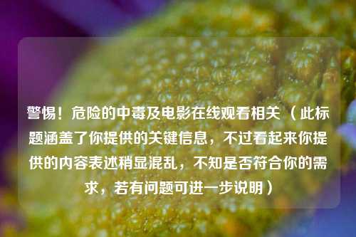 警惕！危险的中毒及电影在线观看相关 （此标题涵盖了你提供的关键信息，不过看起来你提供的内容表述稍显混乱，不知是否符合你的需求，若有问题可进一步说明）