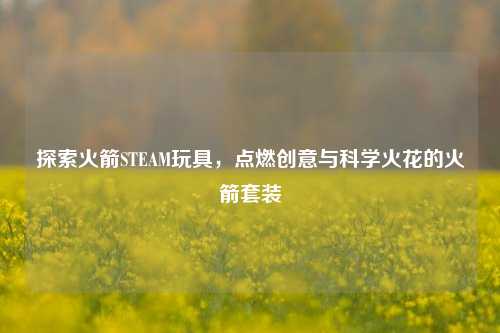探索火箭STEAM玩具，点燃创意与科学火花的火箭套装