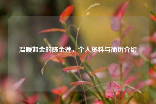 温暖如金的陈金莲，个人资料与简历介绍