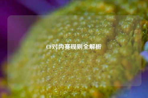 CF对内赛规则全解析