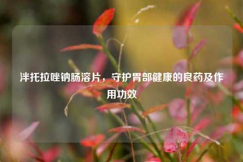 泮托拉唑钠肠溶片，守护胃部健康的良药及作用功效