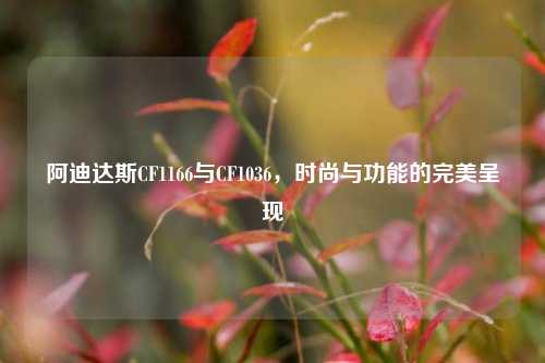 阿迪达斯CF1166与CF1036，时尚与功能的完美呈现