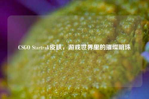 CSGO Startrak皮肤，游戏世界里的璀璨明珠