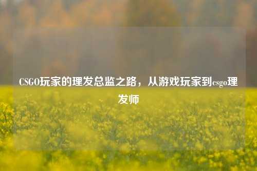CSGO玩家的理发总监之路，从游戏玩家到csgo理发师