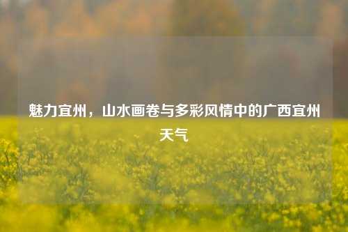 魅力宜州，山水画卷与多彩风情中的广西宜州天气