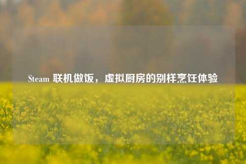 Steam 联机做饭，虚拟厨房的别样烹饪体验