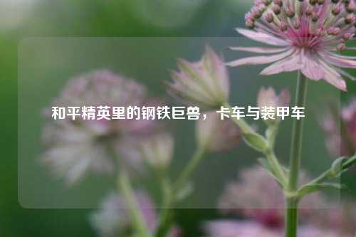 和平精英里的钢铁巨兽，卡车与装甲车