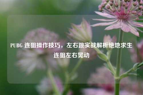 PUBG 连狙操作技巧，左右跳实战解析绝地求生连狙左右晃动