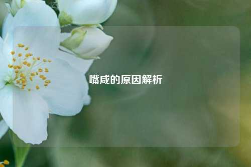 嘴咸的原因解析