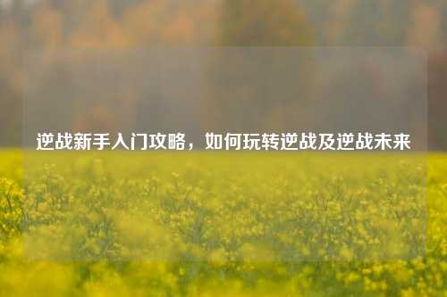逆战新手入门攻略，如何玩转逆战及逆战未来