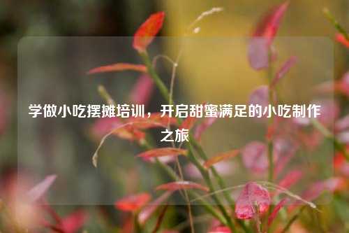 学做小吃摆摊培训，开启甜蜜满足的小吃 *** 之旅
