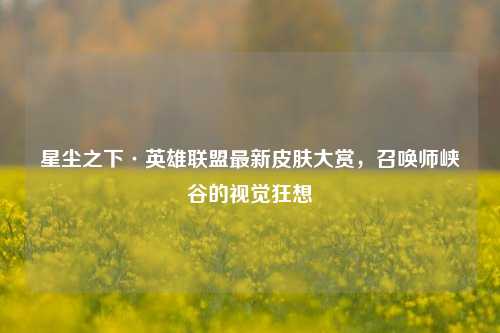 星尘之下·英雄联盟最新皮肤大赏，召唤师峡谷的视觉狂想