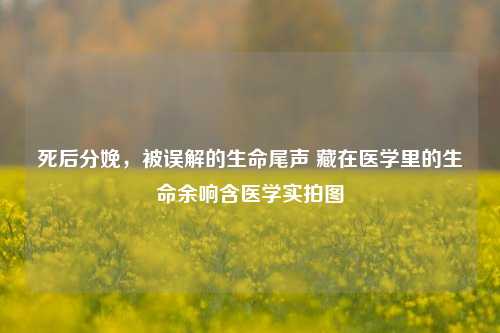 死后分娩，被误解的生命尾声 藏在医学里的生命余响含医学实拍图