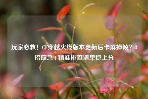 玩家必救！CF穿越火线版本更新后卡屏掉帧？3招应急+精准排查清单稳上分