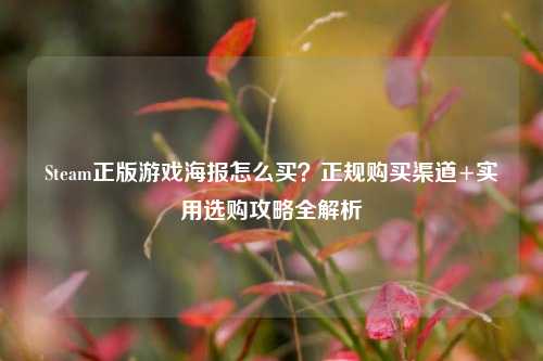 Steam正版游戏海报怎么买？正规购买渠道+实用选购攻略全解析