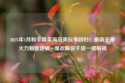 202X年1月和平精英海岛爽玩季回归！最新无限火力制胜逻辑+爆点解说干货一键解锁
