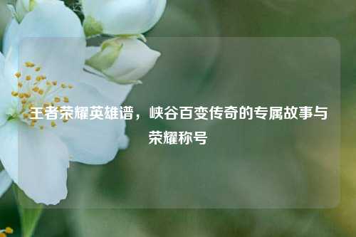 王者荣耀英雄谱，峡谷百变传奇的专属故事与荣耀称号