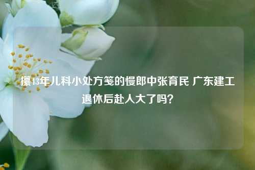 攥43年儿科小处方笺的慢郎中张育民 广东建工退休后赴人大了吗？