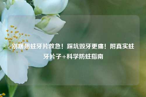 别瞎用蛀牙片救急！踩坑毁牙更痛！附真实蛀牙片子+科学防蛀指南