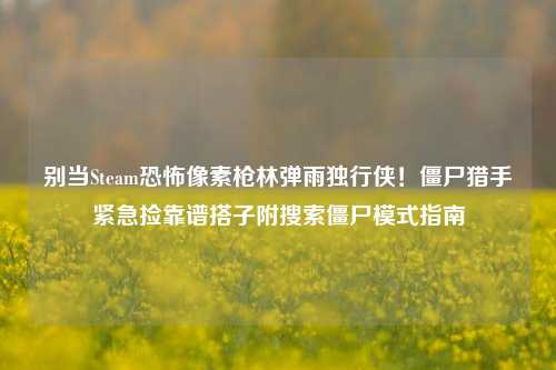 别当Steam恐怖像素枪林弹雨独行侠!僵尸猎手紧急捡靠谱搭子附搜索僵尸模式指南