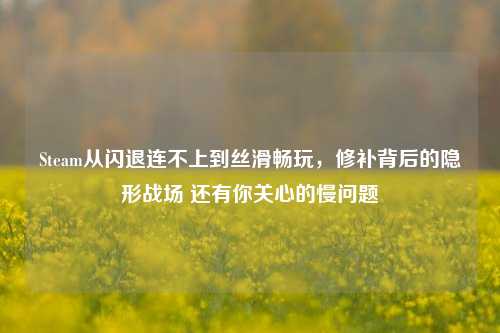 Steam从闪退连不上到丝滑畅玩,修补背后的隐形战场 还有你关心的慢问题