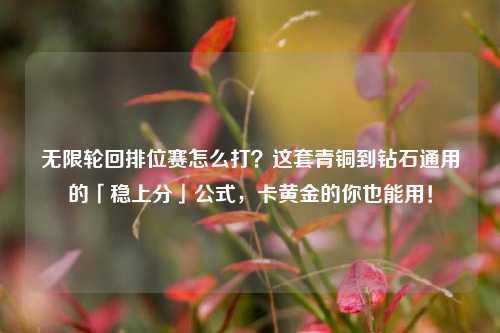 无限轮回排位赛怎么打？这套青铜到钻石通用的「稳上分」公式，卡黄金的你也能用！