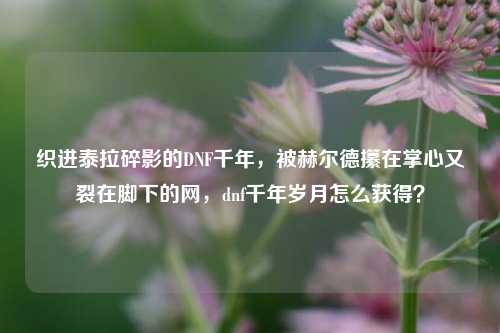 织进泰拉碎影的DNF千年,被赫尔德攥在掌心又裂在脚下的网,dnf千年岁月怎么获得?
