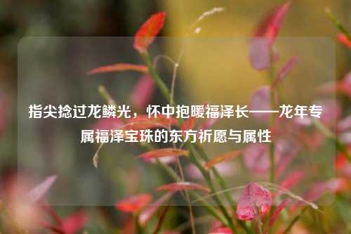 指尖捻过龙鳞光,怀中抱暖福泽长——龙年专属福泽宝珠的东方祈愿与属性