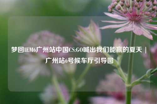 梦回IEM6广州站中国CS:GO喊出我们能赢的夏天 | 广州站6号候车厅引导图