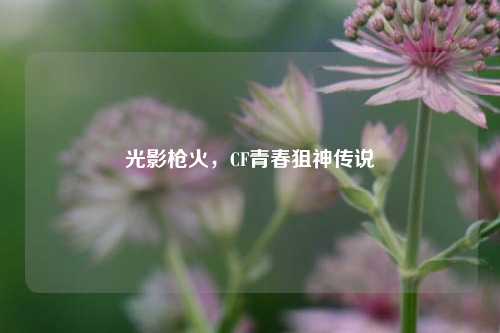 光影枪火，CF青春狙神传说