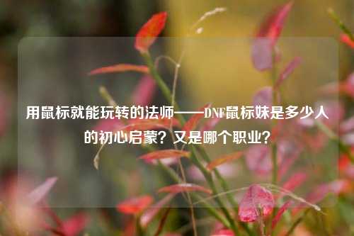 用鼠标就能玩转的法师——DNF鼠标妹是多少人的初心启蒙?又是哪个职业?